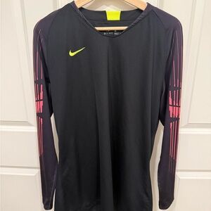 Nike black goalie jersey